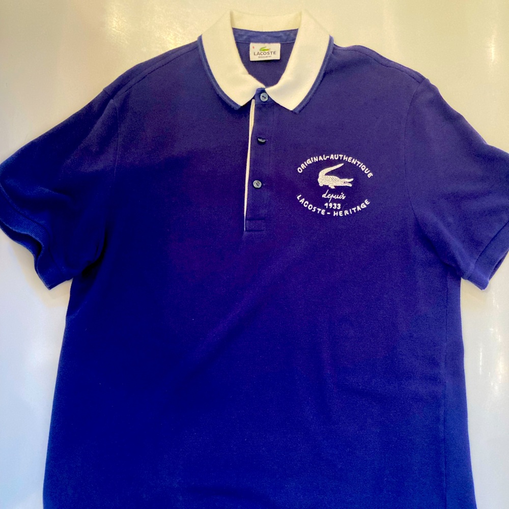 Lacoste worn once polo